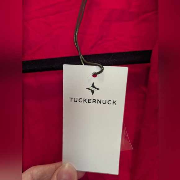 NWT Tuckernuck Women's Red Chessie Shirt Dress Size XXL 100% Cotton Luxury Chic - Picture 8 of 13